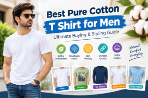 Pure cotton T shirt for men